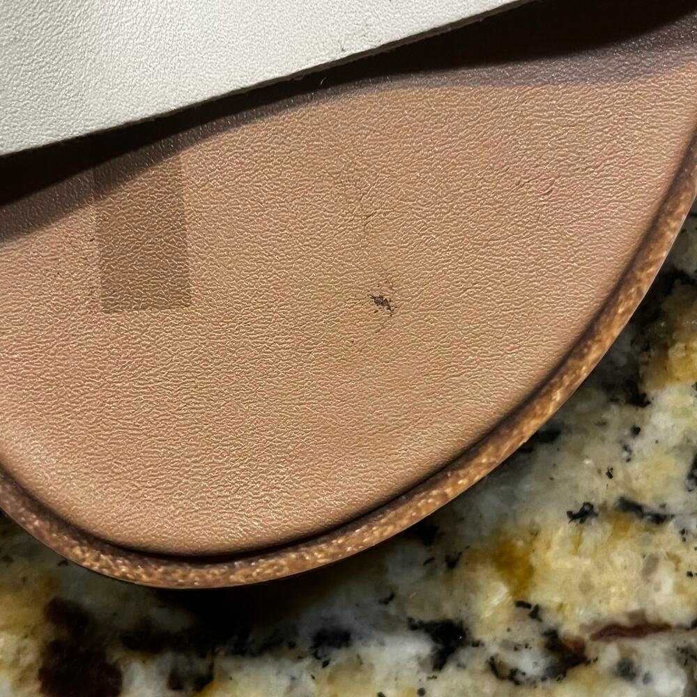 Sorel Women 8.5 Ella II Flat Sandal Orange Cream Colorblock Summer Casual - Picture 5 of 7